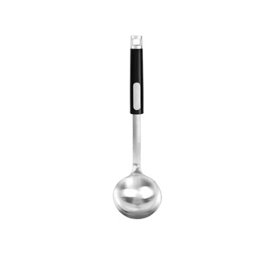Arshia Stainless Steel Soup Ladle, Deep Serving Spoon, Chrome Finish