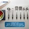Arshia 7-Piece Stainless Steel Utensil Set, Complete Kitchen Tool Set