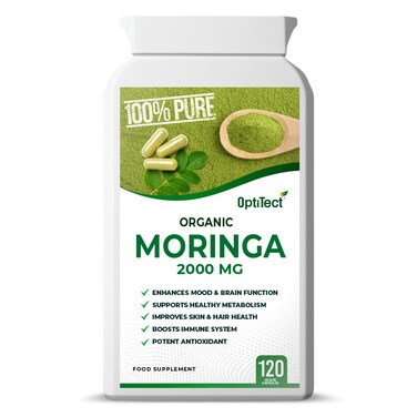 Optitect Organic Moringa, 120 Veggie Capsules