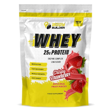 Body Builder Premium Whey Protein New Gen, Crispy Strawberry, 1LB