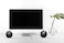 Creative Pebble V2 - Minimalistic 2.0 USB-C Powered Desktop Speakers 3.5 mm AUX-in Up to 8W RMS Power for Computers and Laptops Type-A Adapter Included and Extended Cable (Black)