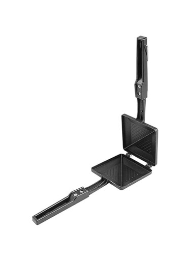 MISBAH Non-Stick Duet 2-Cut Sandwich Gas Toaster, 1 Piece, Black