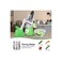Rotary Vegetable Grater and Slicer &ndash; Manual Drum Cutter with Handle, Stainless Steel Blades