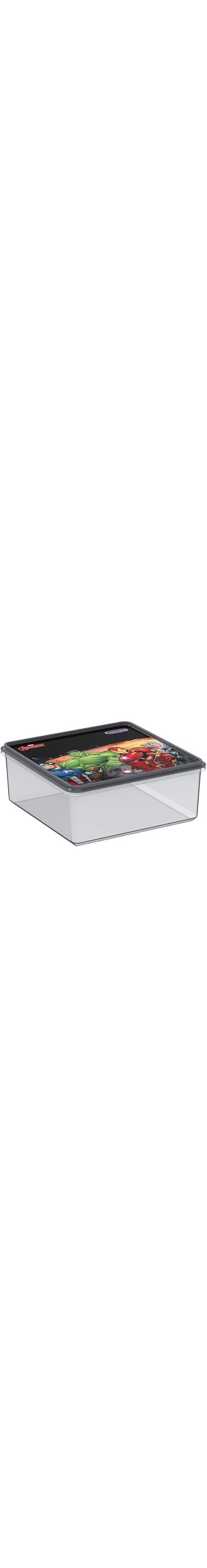 Cosmoplast Marvel Avengers Plastic Storage Box 8 Liters, L 30 x W 30 x H 12.3