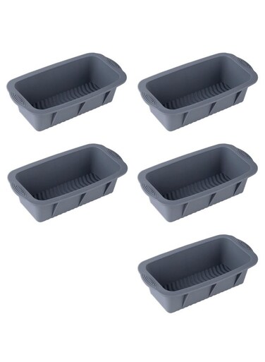 5Pcs Extra Large Ice Block Mold, Grey Silicone Ice Block Molds for Ice Bath Tub, Big Ice Cube Molds for Ice Bath, Ice Maker for Cold Plunge or Coolers, Ice Tray Accessories for Ice Bath Chiller