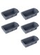5Pcs Extra Large Ice Block Mold, Grey Silicone Ice Block Molds for Ice Bath Tub, Big Ice Cube Molds for Ice Bath, Ice Maker for Cold Plunge or Coolers, Ice Tray Accessories for Ice Bath Chiller