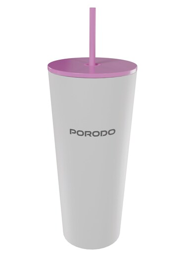 Stainless Steel 710ml Double Wall Tumbler / Leak-Proof Design / High-Capacity Design / ECO-Friendly Material - White