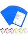 ANZNKU 100 Pcs Resealable Mylar Bags with Clear Window Bags Packaging Bags Foil Pouch Zipper Bags for Food Self Sealing Storage Supplies (5.51x7.87 inches, Blue)