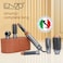 Enzo Professional EN-4133 6-In-1 Hair Dryer Brush &amp; Multi Styler - Ionic Hot Air Blow Dryer, Hair Straightener, Curler &amp; Volumizing Brush - Brown- Intl Version