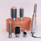 Enzo Professional EN-4133 6-In-1 Hair Dryer Brush &amp; Multi Styler - Ionic Hot Air Blow Dryer, Hair Straightener, Curler &amp; Volumizing Brush - Brown- Intl Version