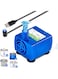 Cat Water Fountain Pump, Ultra Quiet IP68 Waterproof Pet Water Fountain Pump, Water Shortage Automatic Power Off, Replacement Pump with USB Cable for Round, Cubic, Flower Cap Cat Fountain, Blue