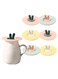 Silicone Cup Lids - 6 Pack Colorful Airtight Mug Covers for Hot Drinks - Durable &amp; Dustproof Seal