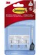 Utensil Hooks &acirc;&euro;&ldquo; 3 Hooks with 4 Adhesive Strips, Damage-Free Wall Hanging for Kitchen &amp; Home Use