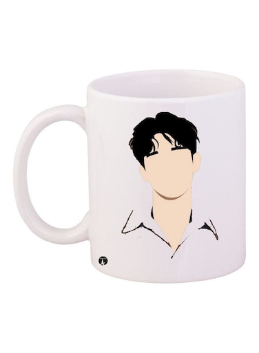 Printed Ceramic Coffee Mug White