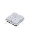 Food Grade Black Square Silicone Ice Mold 4 Squares With Lid Large Capacity Ice Box