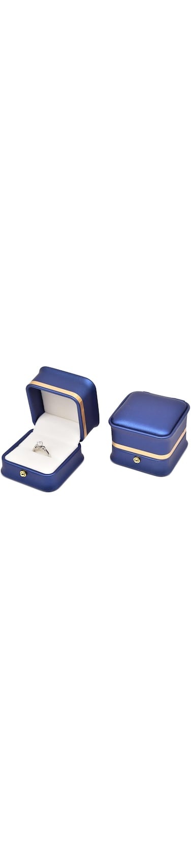 Tazweeq Travel Jewelry Case, Wedding Proposal Engagement, Men Women Luxury Soft Touch Premium, Ring Jewelry Gift Holder Box, Small Jewelry Box, Stuffer Organizer, Girls Women Bridesmaid (Dark Blue)