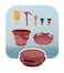 7-in-1 Sand Toys Set for Kids - All-in-One Beach and Sandbox Fun Red