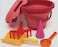 7-in-1 Sand Toys Set for Kids - All-in-One Beach and Sandbox Fun Red