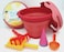 7-in-1 Sand Toys Set for Kids - All-in-One Beach and Sandbox Fun Red