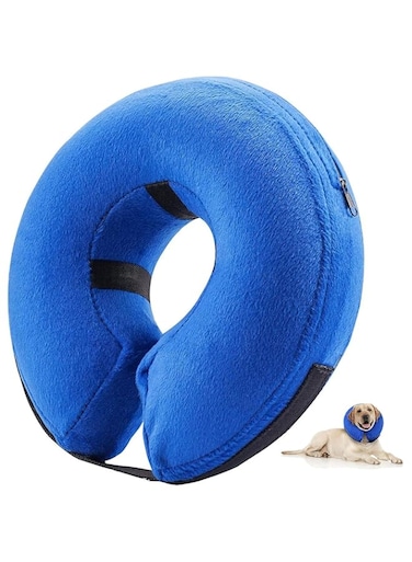 Aputue Dog Cone After Surgery, Adjustable Pet Collar Prevent Pets from Touching Biting Scratching at Injuries Wounds, Soft Pet Recovery Collar Does, Protective Inflatable Collar for Dogs and Cats