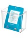 Idesign Affixx Plastic Wall Mount Organizer Rack, Shelf For Kitchen, Bathroom, Office, Bedroom, Craft Room, 3" X 6" X 5", Clear