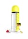 Generic Yellow: Creative 600Ml Pill Box Organizer Combine Daily Drinking Water Bottles Leak-Proof Drinkware My Water Bottle Sha