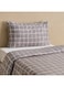 Box Microfiber Printed Duvet Cover Set - Grey - For Adults