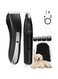 Dog Clippers Grooming Kit, 2 in 1 Professional Dog Clippers for Thick Heavy Coats, Low Noise Dog Paw Trimmer with LED Light, Cordless Rechargeable Pet Hair Shaver for Small &amp; Large Dogs Cats