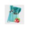 19pcs Green silicone spatula set with holder&mdash;heat-resistant, BPA-free, safe for nonstick cookware.