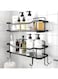 Sulfar Shower Caddy 2 Pack, Bathroom Adhesive Shower Shelf, Organizer Shelves No Drilling, Rustproof Stainless Steel Shower Organizer for Bathroom &amp; Kitchen Storage