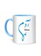 Styles Arabic Calligraphy Name Adam Printed Mug White/Blue