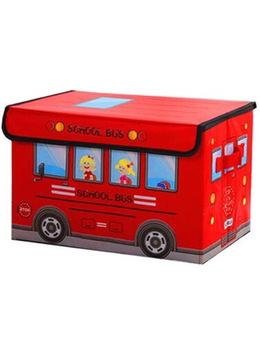 Miss Tiara School Bus Shaped Storage Box for boys and girls functional solution for your little one's treasures