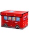 Miss Tiara School Bus Shaped Storage Box for boys and girls functional solution for your little one's treasures