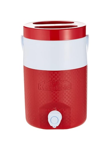 Cosmoplast Mfkcxx002Rd Keep Cold Plastic Insulated Water Cooler 1 Gallon - Red, 4 Litres