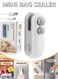 Bag Sealer,2 IN 1 Plastic Sealer &amp; Cutter,Portable Chip Bag Sealer Machine for Snack Bags Recharable Cookies Package Vacuum Bag Sealer, Bag Sealer Heat Seal,Keep Food Fresh