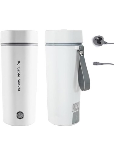 CENXI Portable Electric Kettle for Travel, Travel Kettle Electric Small Stainless Steel, Portable Fast Water Boiler Automatic Shut-Off 350ML Mini Cup