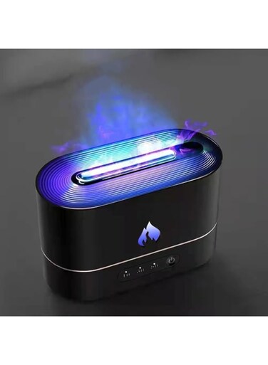 Humidifiers for Bedroom Flame Humidifiers Vaporizer Humidifier Ultrasonic Humidifier Air Humidifier Cool Mist Humidifiers with Adjustable Simulation Flame Light, BPA-Free for Bedroom Home Office