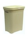 Esqube Laundry Basket with Lid, Beige, 50 L Capacity