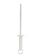 Professional 10 Inches Grooved Shapener with Carbon Steel Rod and White Polypropylene Handle