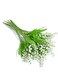 Azonee Artificial Flowers, 10 Pcs Vivid Plastic Lily of The Valley, Fake Lily Bouquet, Artificial Flowers Wedding Bouquet, Green Plants Shrubs for Home Garden Decoration