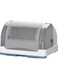 Drain Dish Rack With Cover, Large Capacity Multi-function Drying Rack With Removable Drain Board, For Plates, Cutlery, Cups, Dishes (Blue, Single Laye)