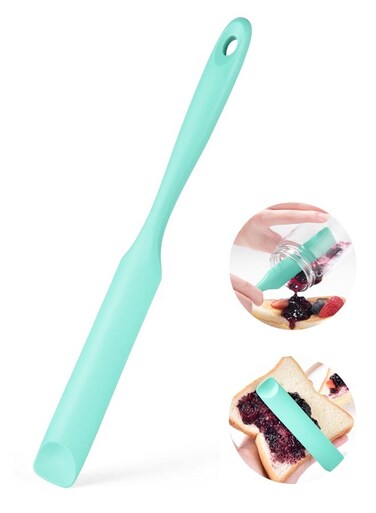 Jar Spatula 10in, Heat-Resistant 600&Acirc;&deg;F, Food Grade, Flexible Scraper for Peanut Butter, Jam, Icing Sourdough