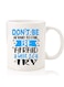 Premium Quality Two Sided Printed Coffee Mug Tea Cup For Home Office, Kids Men Women Dont be afraid to fail afraid not to try black