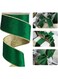 HUIHUANG Green Velvet Wired Ribbon Christmas Velvet Wired Edge Ribbon 2.5 inch Green and Gold Double Sided Velvet Ribbon for Christmas Tree Wreaths Gift Wrapping Bows Gralands Home Decor-10 Yards