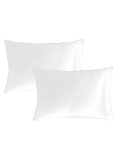 Xclusives Premium White King Pillow Cases - 2 Piece Set Pillow Cover - Soft Brushed Microfiber Fabric - Pillow Cases Size (20x40 Inches) by Infinitee Xclusives