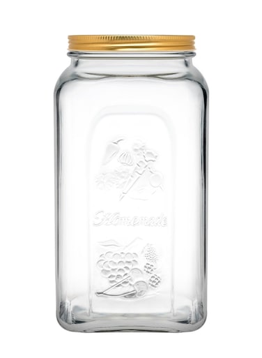 Homemade Glass Jar, 3 Lt, Metal Lid, 246 Mm Height