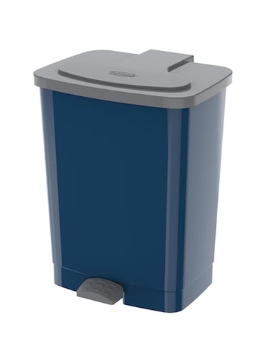 Cosmoplast 17L Step-On Waste Bin With Pedal, Pearl Blue