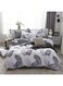 4-Piece Queen Size Luxurious Comforter Set Microfiber White 220x240cm