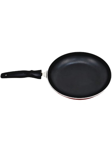 AKDC ORANGE Aluminum Fry Pan Induction Oven Safe Frying Pans with Durable 3 Layer Coating Non-Stick Open Frypan Heat-Resistant Handles Cookware (24CM)