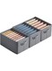 Pack Wardrobe Organizer, Foldable Jeans Drawer Closet Organizer, Fabric Organizer for Clothes, Jeans, Pants, Sweaters, Dress